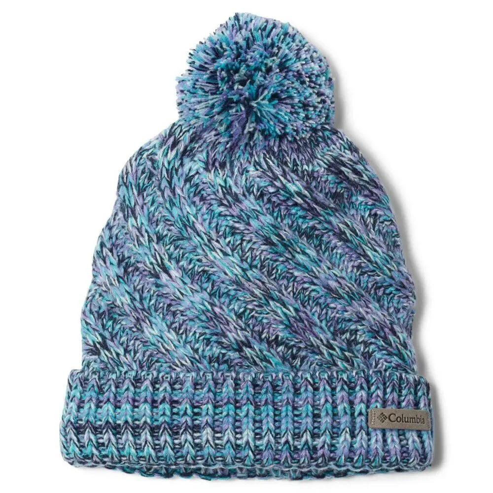 Columbia Youth Unisex Bundle Up Beanie, Geyser/Sea Ice Ombre, One Size